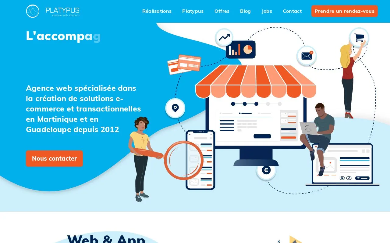 Platypus Agency — zrzut ekranu strony